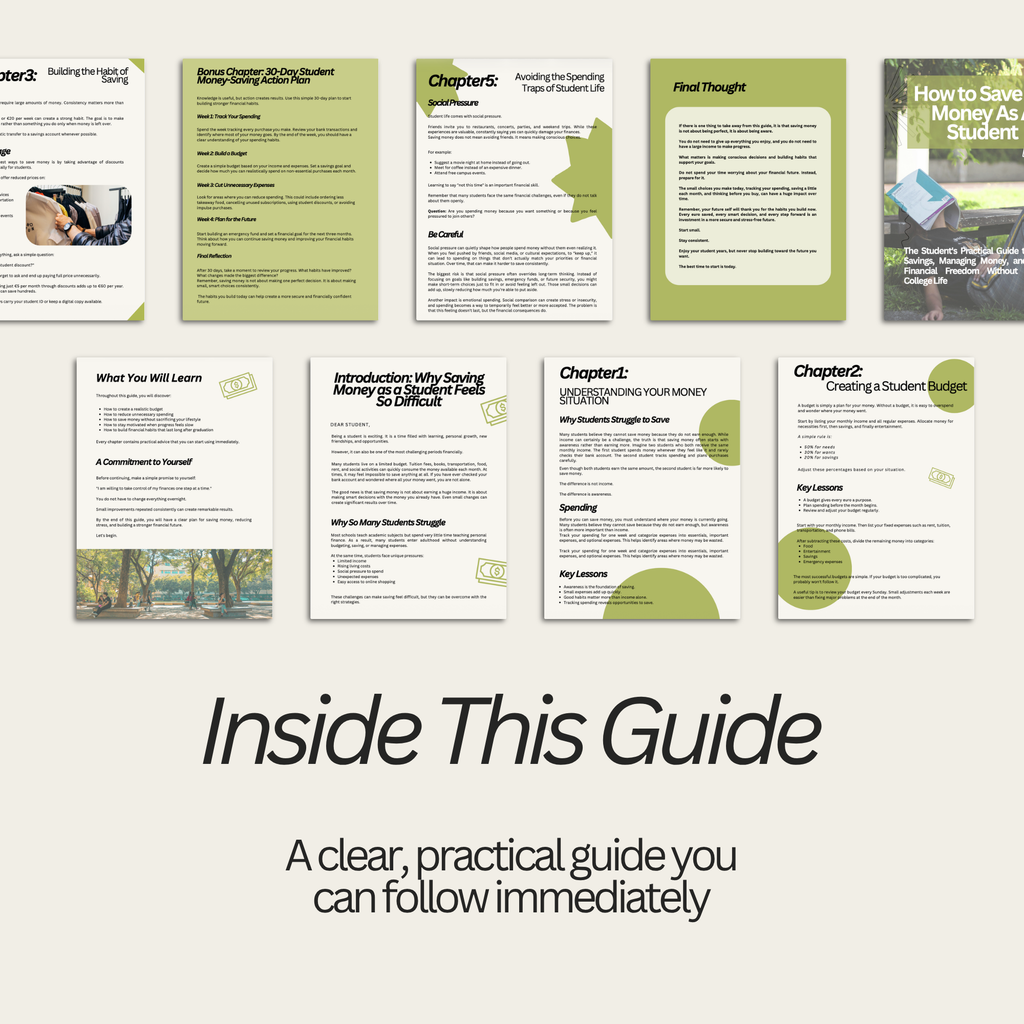 How To Save More Money as a Student Guide